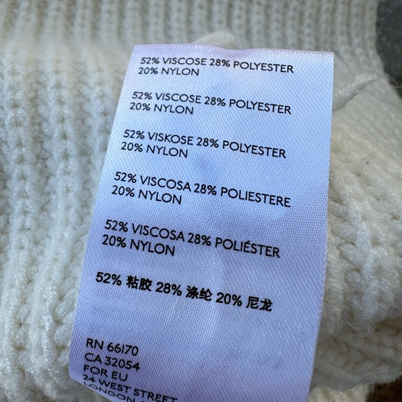 Anthropologie Alexa cowl tunic sleeveless sweater in cream - Picture 10 of 10